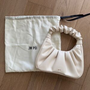 JW PEI Ivory Ruched Shoulder Bag